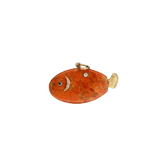 Sponge Coral Fish Pendant