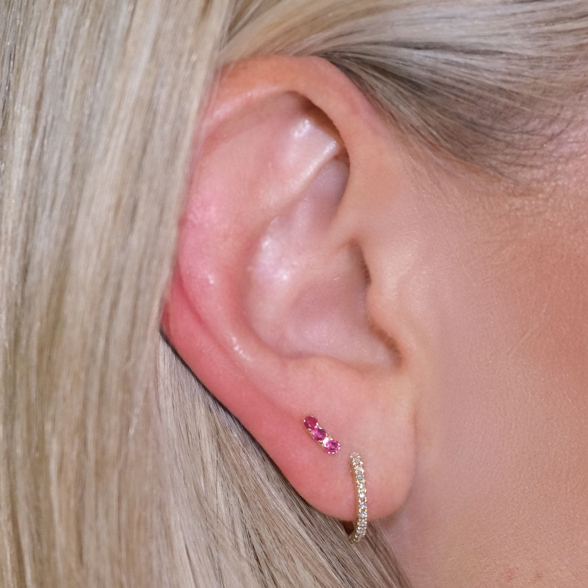 Triple Threat Stud Earrings