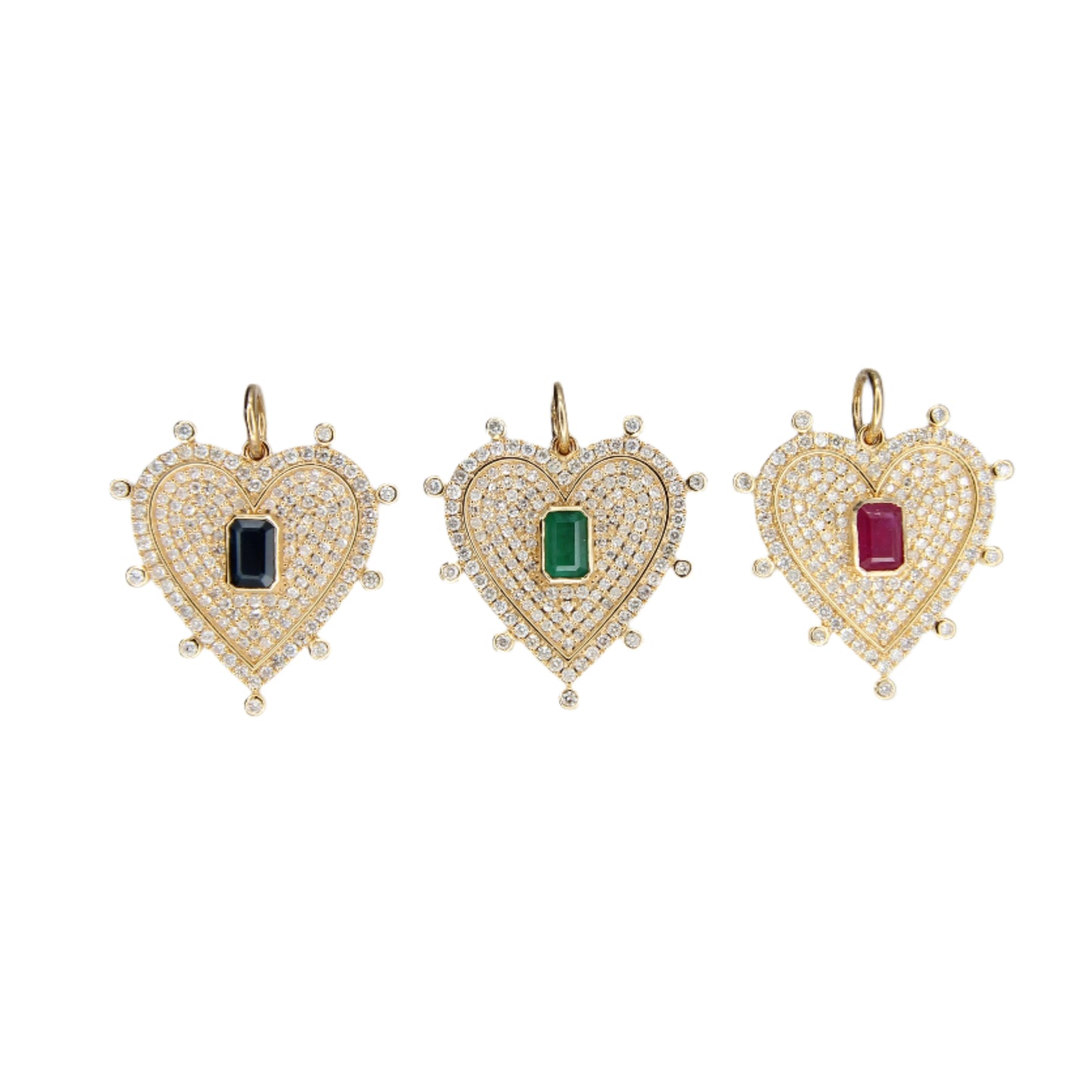Diamond Bezel Heart Pendant
