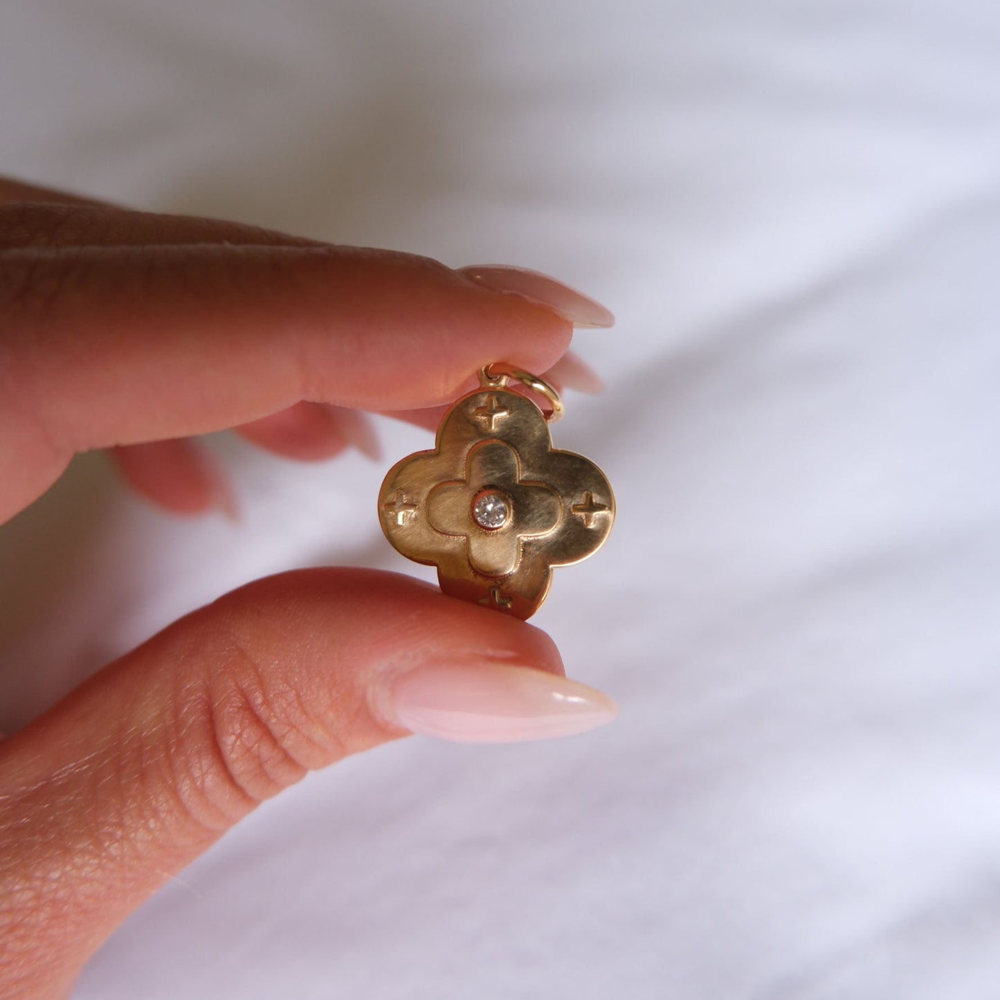 Gold Clover Pendant