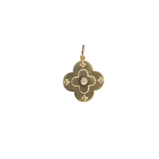 Gold Clover Pendant