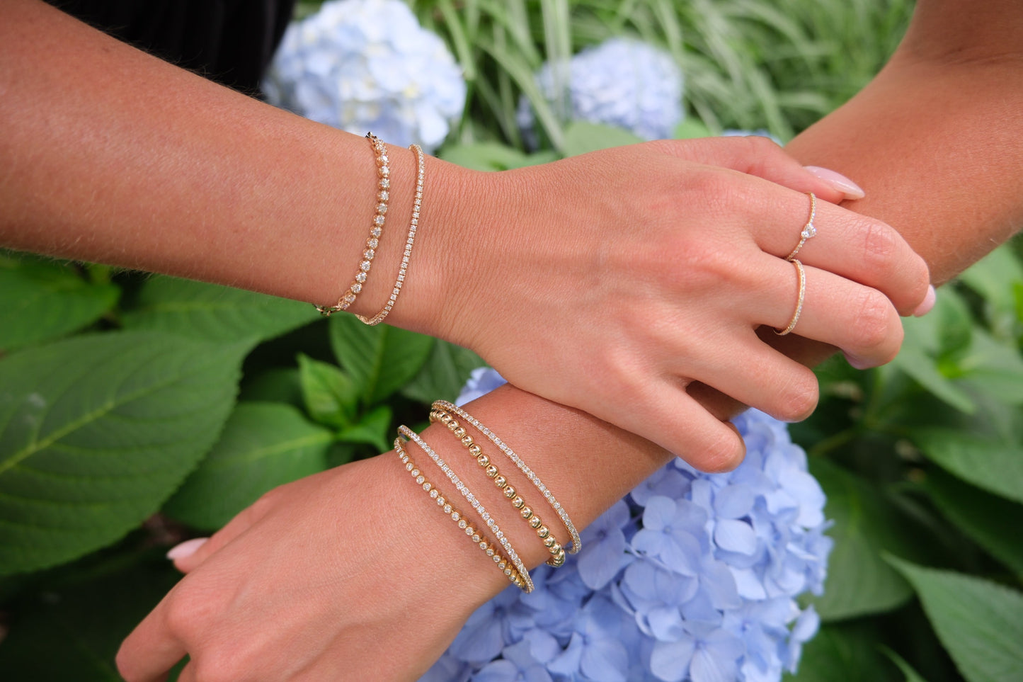 Diamond Paperclip Tennis Bracelet