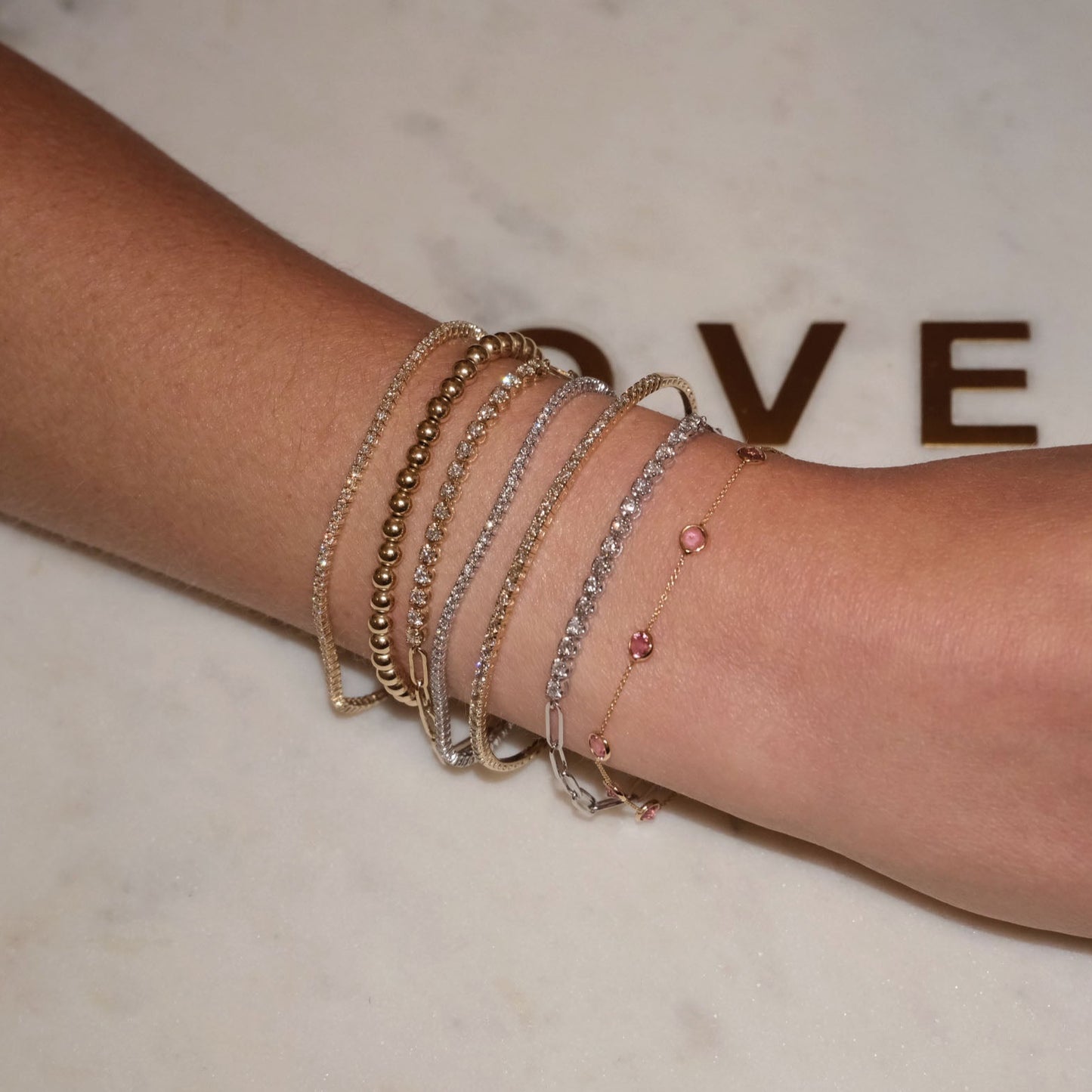 Mini Diamond Tennis Bracelet