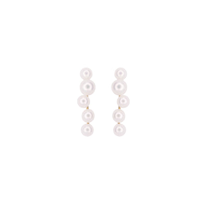 Mounted Pearl Drop Earrings