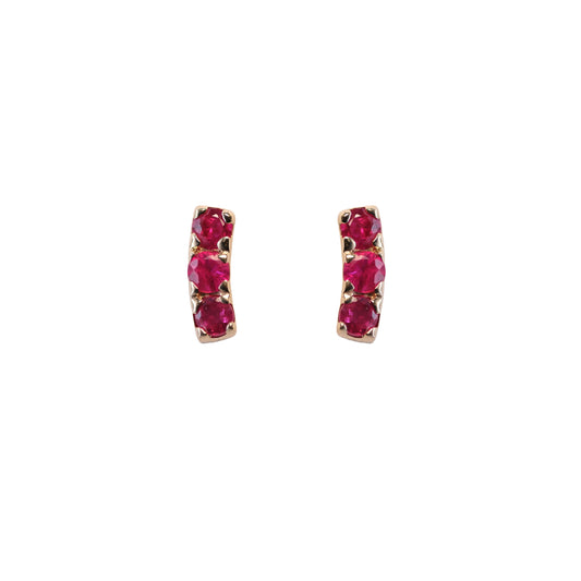 Triple Threat Stud Earrings