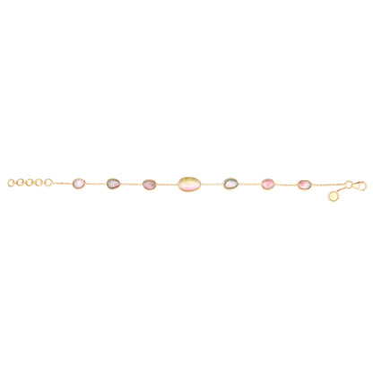 Watermelon Tourmaline Bracelet