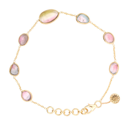 Watermelon Tourmaline Bracelet